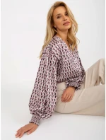 Dámska košeľa LK KS 509017 1.97 biela a ružová - FPrice Dámska košeľa LK KS 509017 1.97 biela a ružová - FPrice