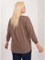 Bluzka RV BZ model 20080907 brązowy - FPrice Bluzka RV BZ model 20080907 brązowy - FPrice