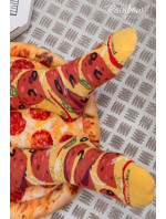 Dúhové ponožky Pizza 4 páry Vegetariánske korenie Capricciosa