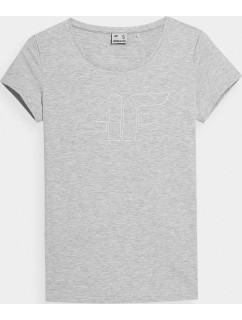 Dámske tričko 4F H4L22-TSD353 šedé