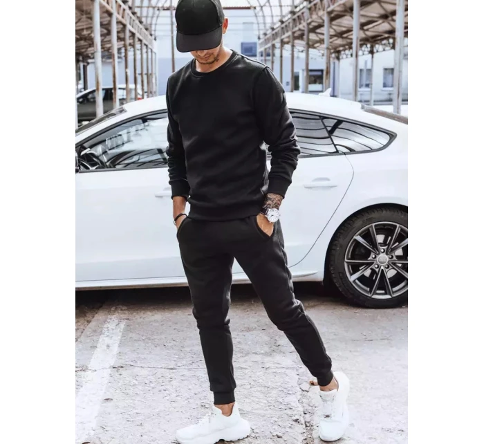Pánská zateplená tepláková souprava černá Dstreet model 21965554 - FashionStreet