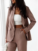 Elegantní dámský kostým – sako a kalhoty Fango FashionStreet AY1247 Elegantní dámský kostým – sako a kalhoty Fango FashionStreet AY1247