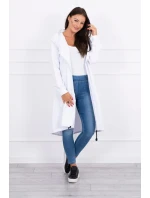 Pláštěnka s kapucí oversize bílá Pláštěnka s kapucí oversize bílá