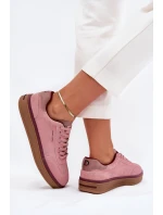 Semišové Dámské Tenisky Daniel  Růžové model 21703337 - Daniel Lopez Just Dare