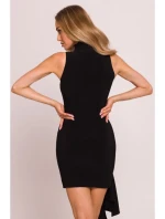 M841 Mini šaty so zaväzovaním vpredu - čierne