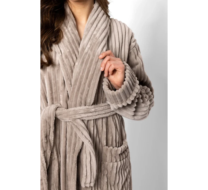 Župan One And model 20751422 Long Beige - Momenti Per Me Župan One And model 20751422 Long Beige - Momenti Per Me