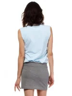 Letné šaty mini značkové BeWear bez rukávov krátke svetlo modré - Modrá - BeWear Letné šaty mini značkové BeWear bez rukávov krátke svetlo modré - Modrá - BeWear