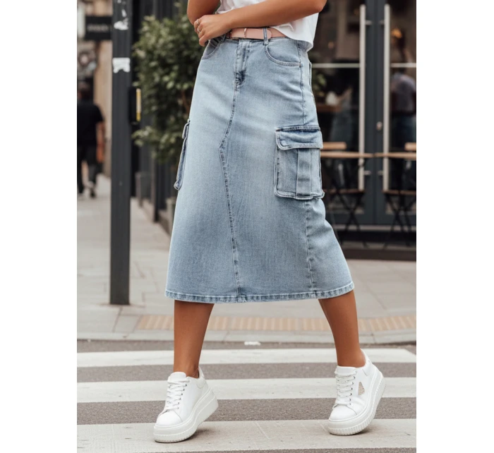 midi cargo džínová sukně modrá Dstreet model 21985870 - FashionStreet