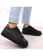 Dámska športová obuv na platforme čierna NEWS 4756