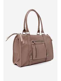 Velká taška z imitace kůže Taupe model 22220879 - Flora&Co