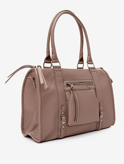 Velká taška z imitace kůže Taupe model 22220879 - Flora&Co
