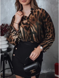 Dámske oversize tričko PANTHEAS s leopardou potlačou FashionStreet RY2709
