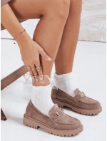 Dámské semišové béžové mokasíny Dstreet model 21992434 - FashionStreet