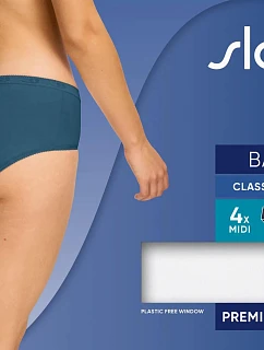 sloggi Basic+ Midi C4P – biela / modrá – SLOGGI biela / modrá – SLOGGI