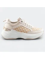 Béžové dámské sportovní boty model 17273267 - Mix Feel Béžové dámské sportovní boty model 17273267 - Mix Feel