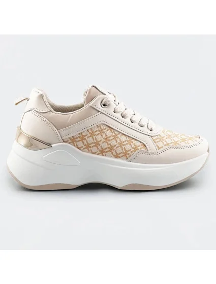 Béžové dámské sportovní boty model 17273267 - Mix Feel Béžové dámské sportovní boty model 17273267 - Mix Feel