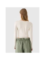 Dámské hladké tričko s dlouhým rukávem model 21431869 - 4F