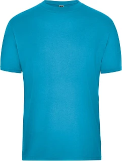 JN Pánské pracovní tričko z bio bavlny Solid 02. turquoise model 22415156 - Daiber