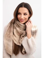 Dámsky vlnený komínový šál KN20 fialový