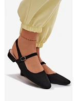 Materiálové Baleríny Dámské S Páskem Černé model 22109936 - Boto Materiálové Baleríny Dámské S Páskem Černé model 22109936 - Boto