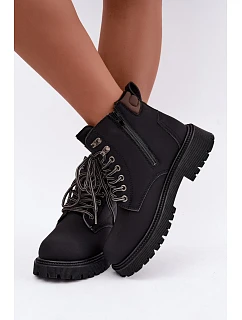 Dámské teplé černé kozačky model 22539688 - Boto