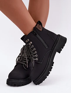 Dámské teplé černé kozačky model 22539688 - Boto