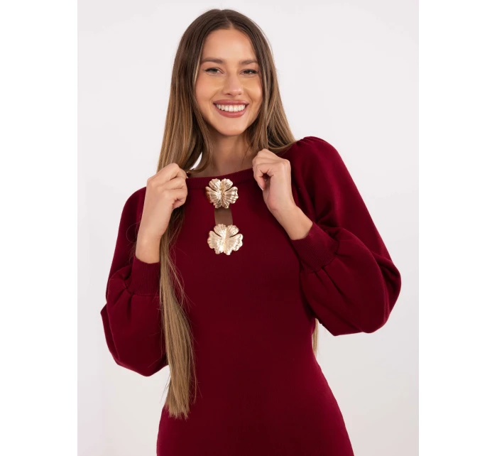 PM SK šaty YIS1063.17 bordová PM SK šaty YIS1063.17 bordová