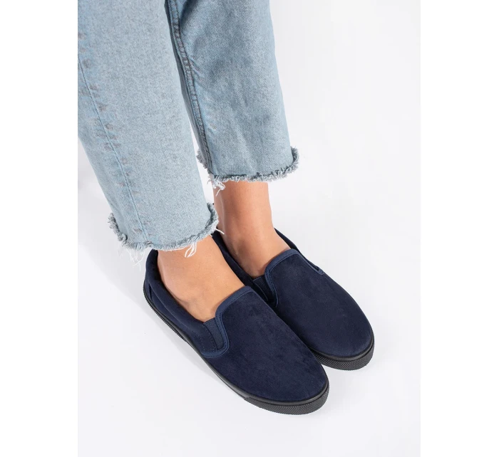 Klasické dámske topánky na podpätku bez podpätku Klasické dámske topánky na podpätku bez podpätku