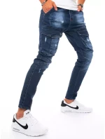 Pánské bojové džínové kalhoty tmavě modré Dstreet model 21963305 - FashionStreet
