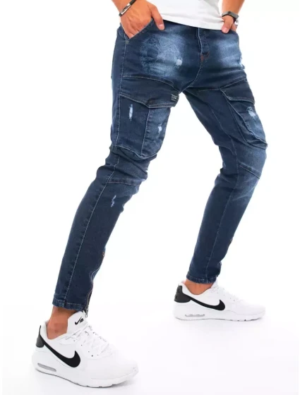 Pánské bojové džínové kalhoty tmavě modré Dstreet model 21963305 - FashionStreet