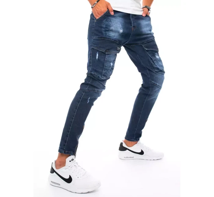 Pánské bojové džínové kalhoty tmavě modré Dstreet model 21963305 - FashionStreet