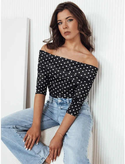 dámská pruhovaná halenka černá Dstreet model 21976246 - FashionStreet