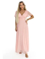 długa  z dekoltem i krótkim  model 22036870 - numoco basic