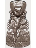 oboustranná dámská vesta v barvě cappuccino model 17189770 - S'WEST oboustranná dámská vesta v barvě cappuccino model 17189770 - S'WEST