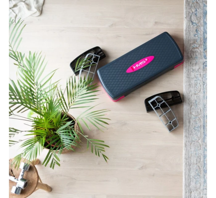 HMS aerobikový stepper model AS002 v ružovej/šedej farbe HMS aerobikový stepper model AS002 v ružovej/šedej farbe