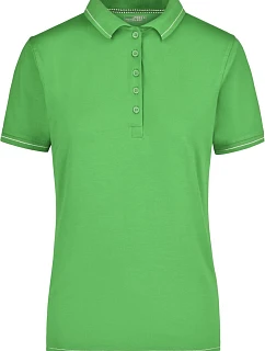 Daiber JN 568 Dámske elastické polo tričko z džerseju 02.0568 limetkovozelené/biele