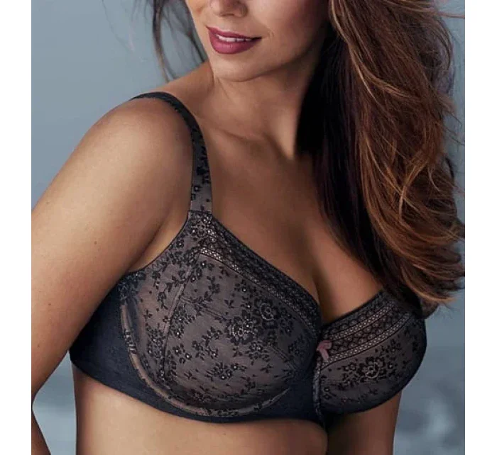 Fleur podprsenka s kosticí model 10628710 antracit - RosaFaia