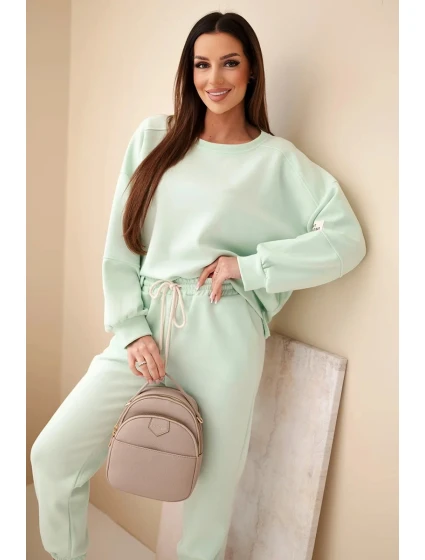 Súprava mikina + nohavice butter mint