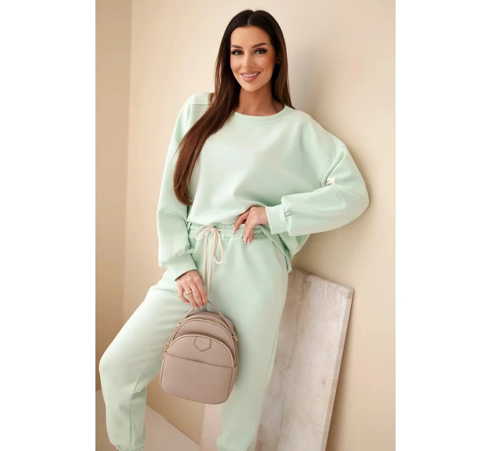 Súprava mikina + nohavice butter mint