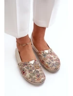 Damskie Skórzane Baleriny Maciejka 1930B-04 Beżowe