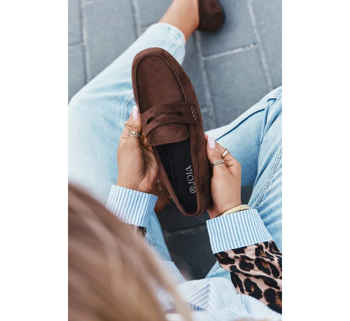 Ploché Tmavě hnědé model 21709145 - Boto