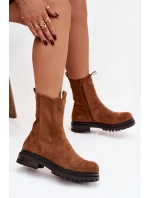 Dámské boty na zip Camel model 21758928 - Boto Dámské boty na zip Camel model 21758928 - Boto