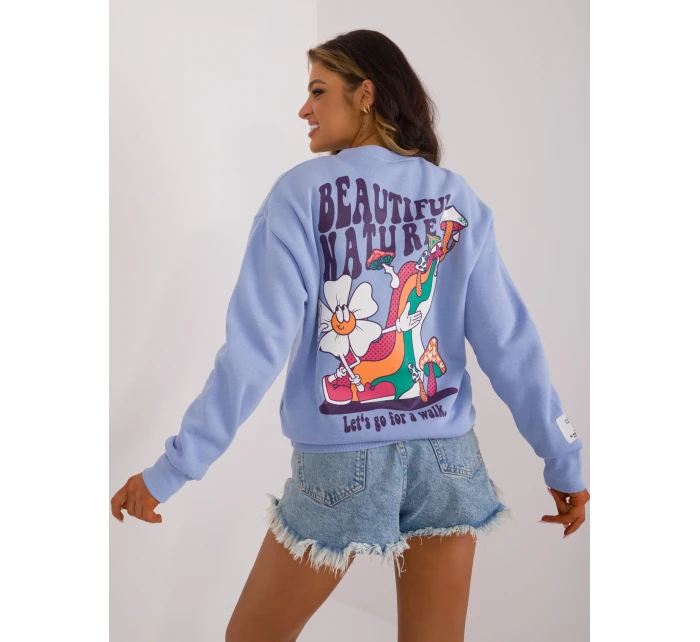 Mikina D10600T02568D svetlo modrá