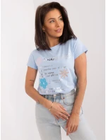 Bluzka RV BZ model 19741229 jasny niebieski - FPrice Bluzka RV BZ model 19741229 jasny niebieski - FPrice