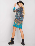 OCH BELLA Námornícke šaty s leopardím vzorom