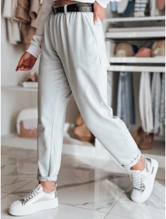 Dámske nohavice chinos s opaskom TAILANDI svetlo sivá FashionStreet UY2553