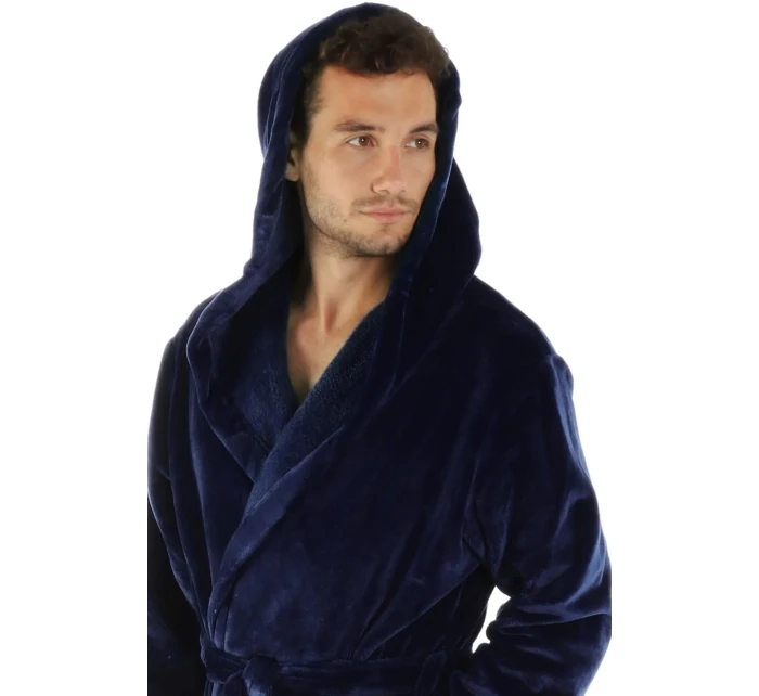 Pánsky župan Siena s kapucňou 3156 midnight - Vestis