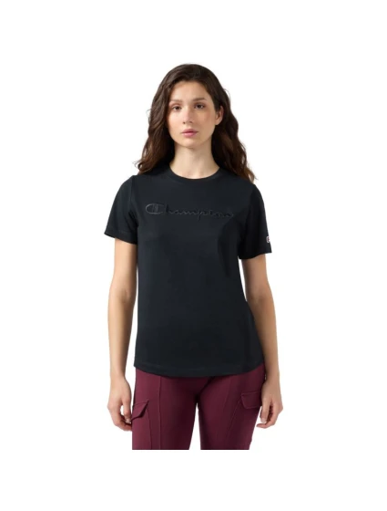 Dámske tričko Champion SS Tee black 118382 KK001