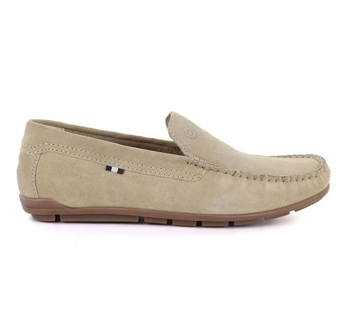 béžové pánské kožené mokasíny model 22115988 - Bugatti