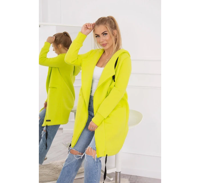 Zateplená bunda s kapucňou pistáciová